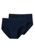Schiesser Men Original Classics Feinripp Heupslips 2-Pack Navy 005136-815 | 32949