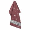 Bunzlau Castle Theedoek Forest Animals Burgundy 6431 | 33373