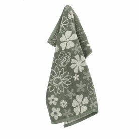 Bunzlau Castle Keukendoek Flowerbed Dark Green 6377-G | 32894