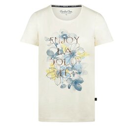 Charlie Choe Dames T-shirt White N59100-38 | 33345