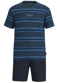 Tom Tailor Heren Shortama Stripe Blue 71495-4009-632 | 33565