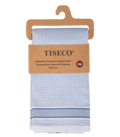 Tiseco Heren Zakdoeken 6P Indigo 7040 | 33460
