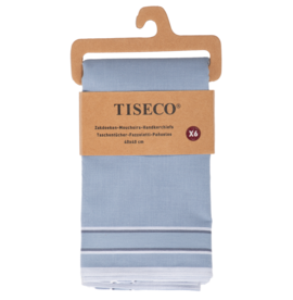 Tiseco Heren Zakdoeken 6P Indigo 7030 | 33461