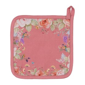 Clayre &amp; Eef Pannenlap Flowers Pink FFA45P| 33548