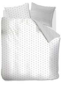 VT Wonen Dekbedovertrek Striped Love White 33784