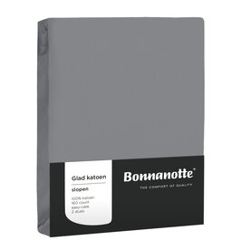 Bonnanotte Kussensloop katoen 2-Pack Middengrijs | 33685