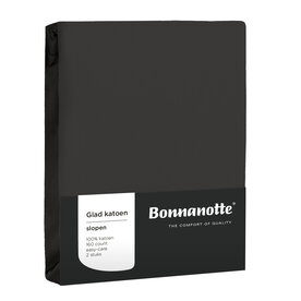 Bonnanotte Kussensloop katoen 2-Pack Diepgrijs | 33686