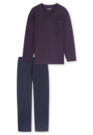 Schiesser Men Pyjama Aubergine 181154-511 | 34106
