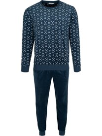 Pastunette Heren Fleece Pyjama Dark Blue 122262-548-1 | 34103