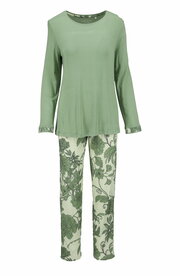 Ch&eacute;rie L&iacute;ne Dames Pyjama Basilikum 6571212-527 | 34224