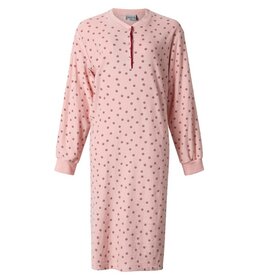 Lunatex Dames Badstof Nachthemd Roze 22-4200 | 34266