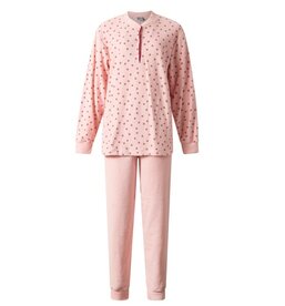 Lunatex Dames Badstof Pyjama Roze 12-4280 | 34264