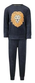 Charlie Choe Jongens Velours Pyjama Navy O57057-42 | 32315