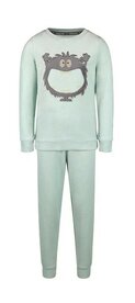 Charlie Choe Jongens Velours Pyjama Light Aqua Q53063-42 | 30750
