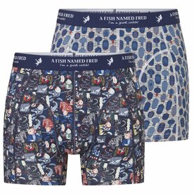 Ten Cate x A Fish Named Fred Shorts 2-Pack Manga Lantern Multi Blue 60893-6312 | 34191