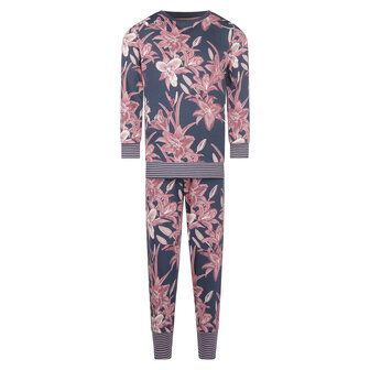 Charlie Choe Meisjes Pyjama Lounge Set Lelie Blauw F41007-41 | 25180