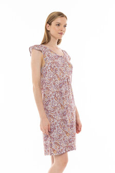 Pink Label Dames Nachthemd Violet Paisley S1245 | 28280