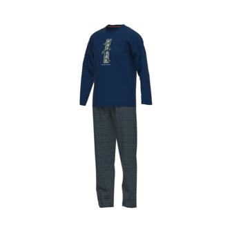 Tom Tailor Heren Pyjama Blauw/Groen 71287-4009 | 27127 - 27547