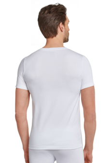 Schiesser Men Long Life Cotton T-Shirt V-hals White 172468-100 | 12304