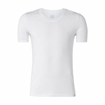 Schiesser Men Long Life Soft T-Shirt V-hals White 155630-100 | 15519
