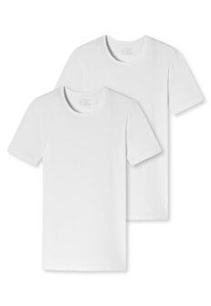 Schiesser Men 95/5 T-Shirts O-hals 2-Pack Wit 174997-100 | 26349