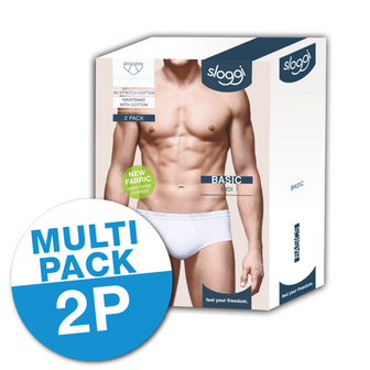 Sloggi Men Basic Midi 2-Pack Wit 10020412-003 | 10356
