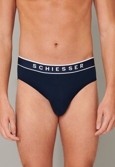 Schiesser Men 95/5 Rio-slips 3-Pack Donkerblauw 179570-803 | 26367