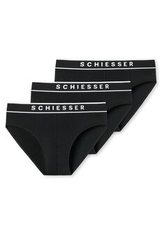 Schiesser Men 95/5 Rio-slips 3-Pack Zwart 179570-000 | 26365