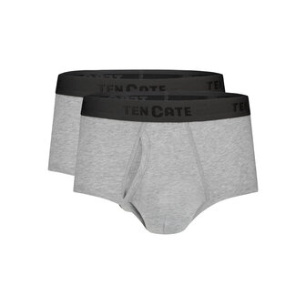 Ten Cate Men Basics Classic Slips 2-Pack Grey Melee 32320-955 | 26906