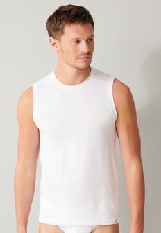 Schiesser Men Long Life Soft Tanktop White 164104-100 | 21078