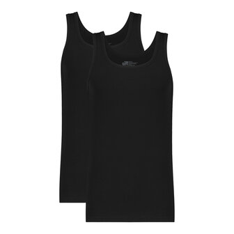 Ten Cate Men Basics Singlets 2-Pack Black 32324-090 | 26924