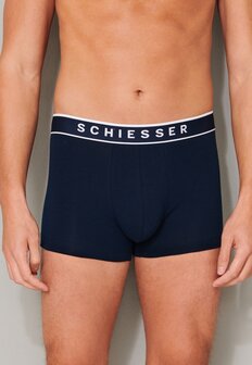 Schiesser Men 95/5 Shorts 3-Pack Donkerblauw 173983-803 | 24381