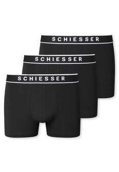 Schiesser Men 95/5 Shorts 3-Pack Zwart 173983-000 | 24383