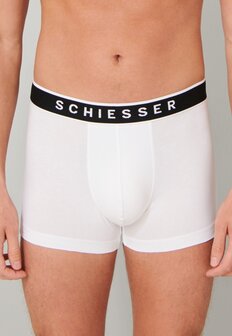 Schiesser Men 95/5 Shorts 3-Pack Wit 173983-100 | 24382