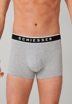 Schiesser Men 95/5 Shorts 3-Pack Lichtgrijs 173983-202 | 26363