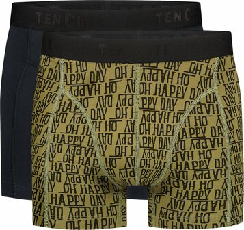 Ten Cate Men Basics Shorts 2-Pack Happy Day Green 32457-3221 | 28393