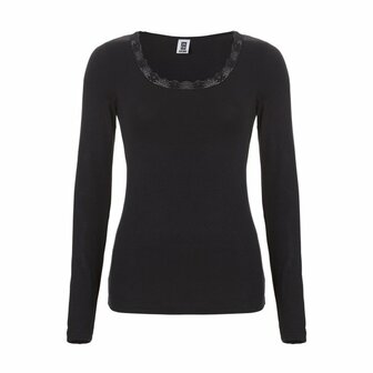 Ten Cate Women Thermo Lace Long Sleeve Black 30238 | 18221