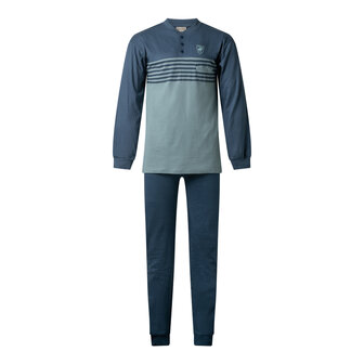 Gentlemen Heren Pyjama Blauw/Groen 411455 | 28963