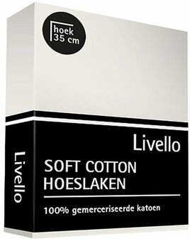 Livello Soft Cotton Hoeslaken OffWhite BLLIV25 | 20109 - 20110