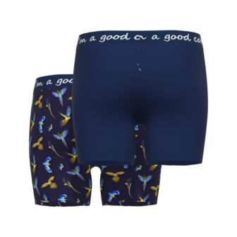 A Fish Named Fred Heren Shorts 2-Pack Birds Navy 110013-6095-635 | 28217