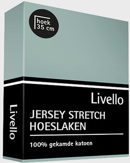 Livello Jersey Stretch Hoeslaken Misty Green HLJ155-330MIG| 30124