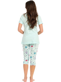 Rebelle Dames Pyjama Turquoise 21241-418-2 | 29645