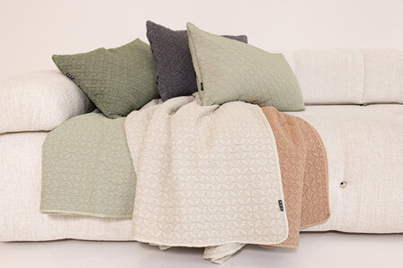 Linolux Sprei Stonewashed Mr &amp; Mrs Amsterdam Mineral 27035