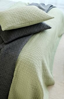 Linolux Sprei Stonewashed Mr &amp; Mrs Amsterdam Mineral 27035