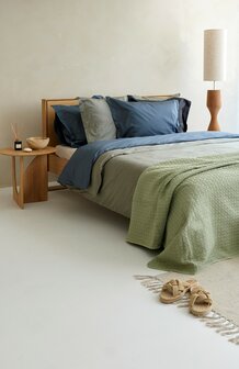 Linolux Sprei Stonewashed Mr &amp; Mrs Amsterdam Mineral 27035