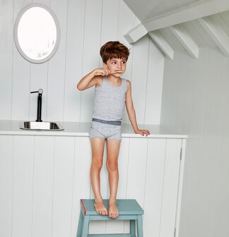 Ten Cate Boys Singlet Light Grey Melee 31964-955 | 24913