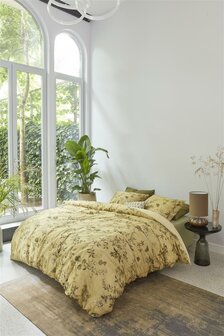 Beddinghouse Dekbedovertrek Charlotte Olive Green | 31371