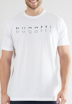 Bugatti Heren T-Shirt White 54069-6074-110 | 31425