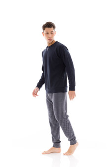 Ulisse Heren Pyjama Jaquard Yacht Blue W-M683 | 29222