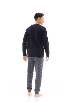 Ulisse Heren Pyjama Jaquard Yacht Blue W-M683 | 29222